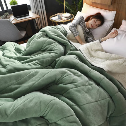 Warm Flannel Throw Blanket for Sofa & Bed | Soft Lightweight Comfort for Cozy Winter Days