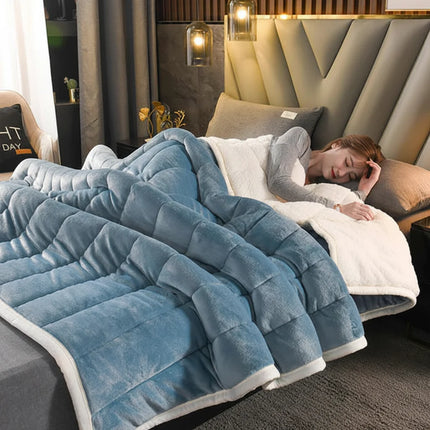 Warm Flannel Throw Blanket for Sofa & Bed | Soft Lightweight Comfort for Cozy Winter Days