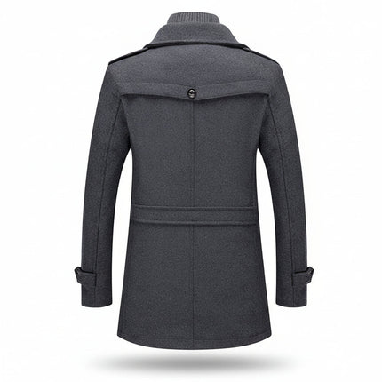 Insulated Men's Winter Coat with Stand-Up Collar | Stylish Blend Fabric for Warmth and Everyday Wear