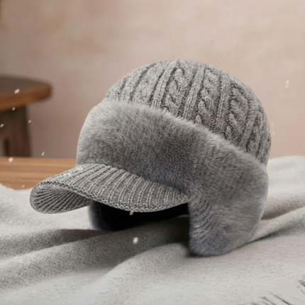Winter Trapper Hat with Ear Flap Design for Cold Weather | Comfortable Knit Cap for Outdoor Activities