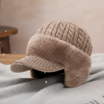 Winter Trapper Hat with Ear Flap Design for Cold Weather | Comfortable Knit Cap for Outdoor Activities