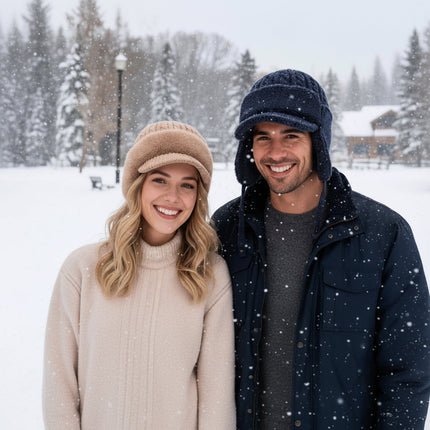 Winter Trapper Hat with Ear Flap Design | Knit Cap for Cold Weather Protection and Comfort