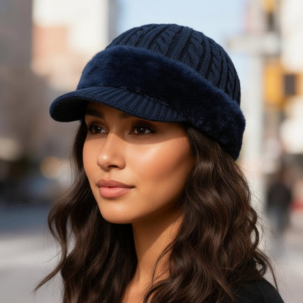 Winter Trapper Hat with Ear Flap Design for Cold Weather | Comfortable Knit Cap for Outdoor Activities