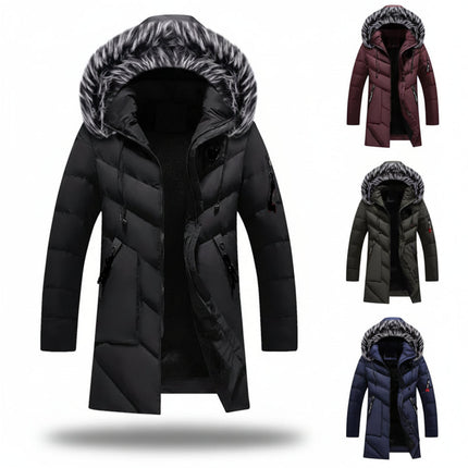 Men's Hooded Winter Jacket with Soft Lining | Cold Weather Protection for Everyday Comfort