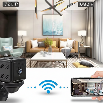Wireless Security Camera with 1080p HD Video and Motion Detection | Indoor/Outdoor Monitoring for Home Safety