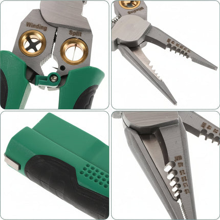 Wire Stripper Crimping Pliers, Wire Cutter with Voltage Tester, Electrician Hand Tools for Electrical Work_03