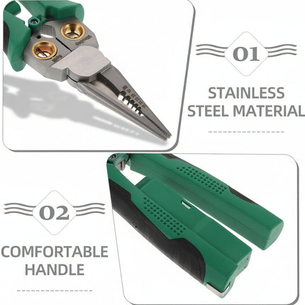 Wire Stripper Crimping Pliers, Wire Cutter with Voltage Tester, Electrician Hand Tools for Electrical Work_01