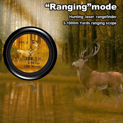 Hunting Rangefinder 1000 Yards, Golf Rangefinder with Angle Compensation, Rechargeable Laser Range Finder with Case_07