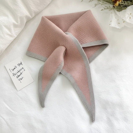 Lightweight Retro Scarf with Contrast Border | Soft Neck Wrap for Everyday Style and Comfort