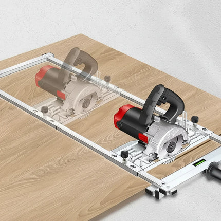 Adjustable Woodworking Cutting Guide for Circular Saw with Quick-Lock System | Accurate Cuts for All Materials
