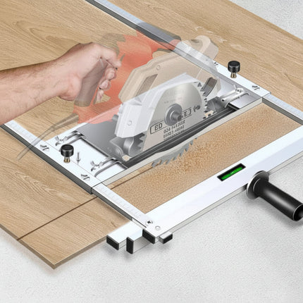 Adjustable Woodworking Cutting Guide for Circular Saw with Quick-Lock System | Accurate Cuts for All Materials