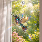 Hummingbird Suncatcher, Window Suncatcher for Window Decor and Bird Lover Gift, Cardinal and Owl Bird Watcher Gift_00