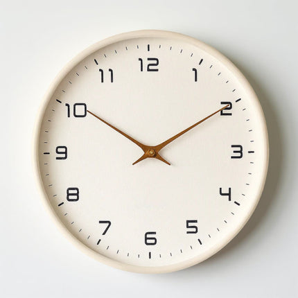 Silent Quartz Wall Clock with Minimalist Wooden Frame | Modern Design for Clear Timekeeping in Any Room