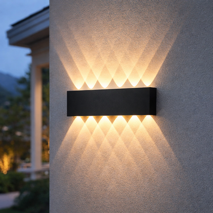 LED Wall Light Sconce with Up/Down Glow | Durable Aluminum Design for Indoor & Outdoor Ambience