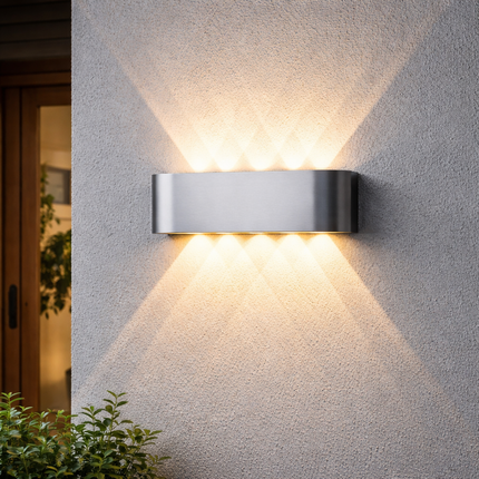 LED Wall Light Sconce with Up/Down Glow | Durable Aluminum Design for Indoor & Outdoor Ambience