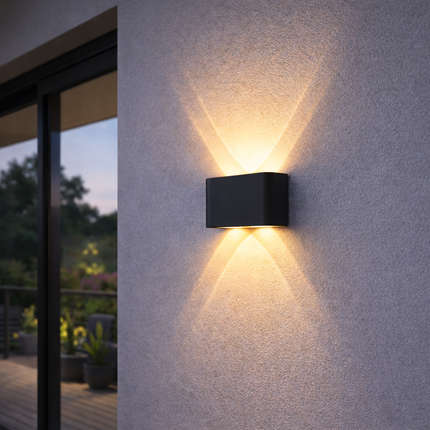 LED Wall Light Sconce with Up/Down Glow | Durable Aluminum Design for Indoor & Outdoor Ambience