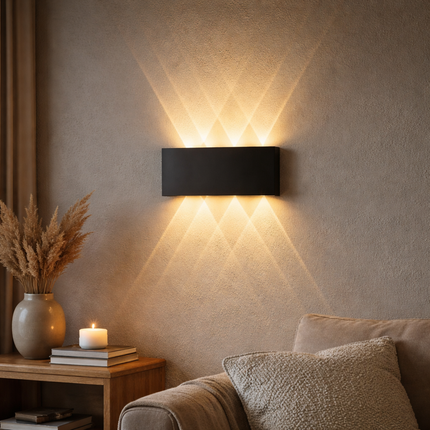 LED Wall Light Sconce with Up/Down Glow | Durable Aluminum Design for Indoor & Outdoor Ambience