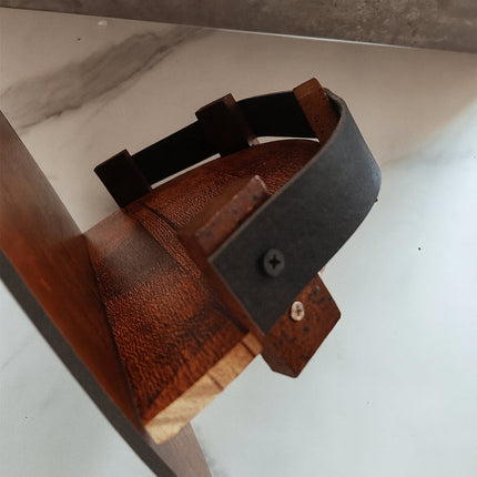 Wall Shelf Barrel Timber Display Unit with Curved Design | Round Wall-Mounted Organizer for Bottles and Decor