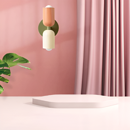 Modern Two-Sided LED Wall Lamp with Metal Frame | Elegant Home Lighting for Hallways and Bedrooms