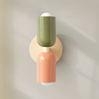 Green/Salmon/Beige / 12cm x 25cm