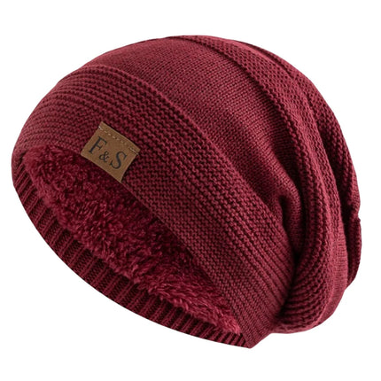 Warm Winter Beanie Hat with Fleece Lining | Stylish Slouch Design for Ultimate Comfort
