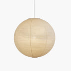 Diameter 28 in x H 26 in / White Lampshade & White Cable