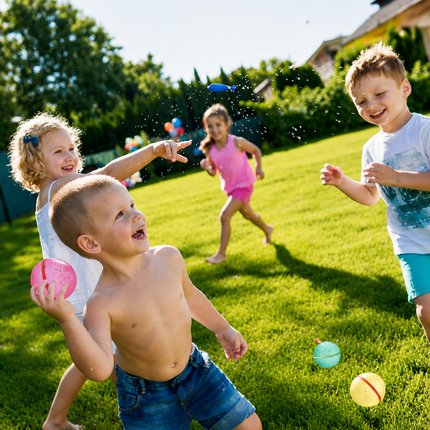 Reusable Water Ball Toy Set with Easy-Fill Design | Perfect for Backyard Fun and Pool Parties