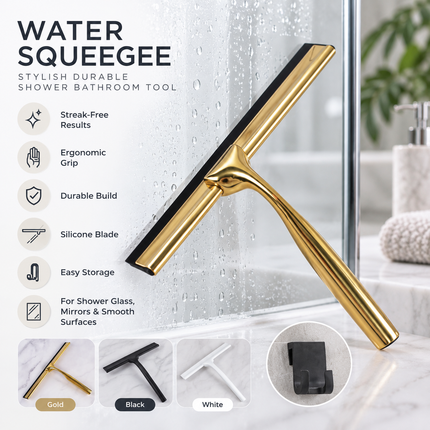 Shower Squeegee for Shower Door, Silicone Shower Cleaning Tool for Glass, Bathroom Accessory with Hanging Clip_05