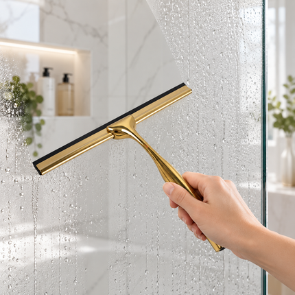 Shower Squeegee for Shower Door, Silicone Shower Cleaning Tool for Glass, Bathroom Accessory with Hanging Clip_00