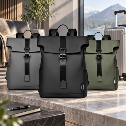 Travel Backpack, Waterproof Backpack with USB Charging Port, Durable Laptop Backpack for Work and Commuting_00