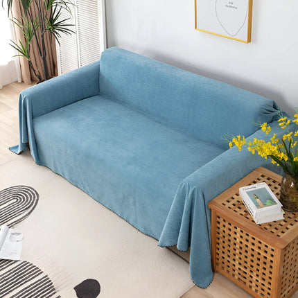 Textured Sofa Cover Blanket with Waterproof Protection | Non-Slip Furniture Throw for Pet and Kid Safety