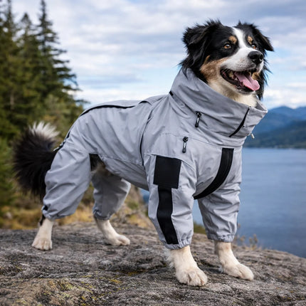 Waterproof Dog Rain Coat with Reflective Design | Breathable Protection for All-Weather Outdoor Adventures 1