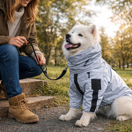 Waterproof Dog Rain Coat with Reflective Design | Breathable Protection for All-Weather Outdoor Adventures 5
