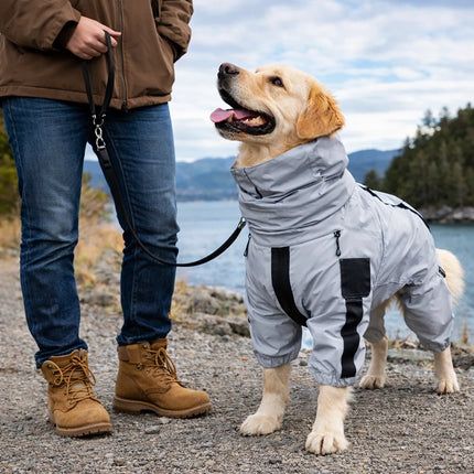 Waterproof Dog Rain Coat with Reflective Design | Breathable Protection for All-Weather Outdoor Adventures 7