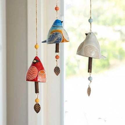 Wind Chimes Hanging Bird, Resin Bird Wind Chimes for Garden Decoration Outdoor, Wind Chime for Outdoor Patio Decor_01