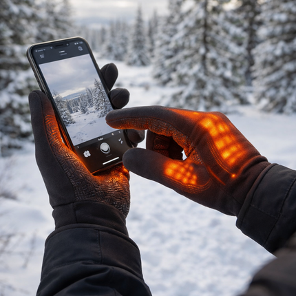 Thermal Winter Gloves with Touchscreen Capability | Adjustable Heating for Outdoor Activities