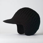 Winter Hat with Ear Flaps and Visor, Knit Beanie Hat for Cold Weather, Snow Hat with Ear Flap Coverage_00