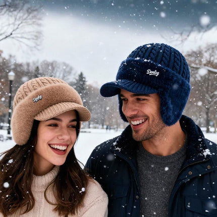 Winter Hat Trapper Ear Flap Knit Cap with Insulated Fleece Lining | Cold Weather Protection for Outdoor Activities
