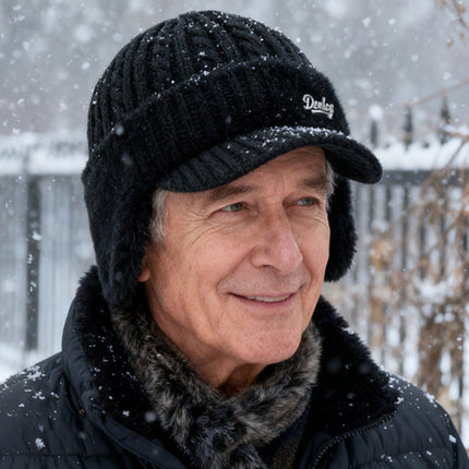 Winter Hat Trapper Ear Flap Knit Cap with Insulated Fleece Lining | Cold Weather Protection for Outdoor Activities