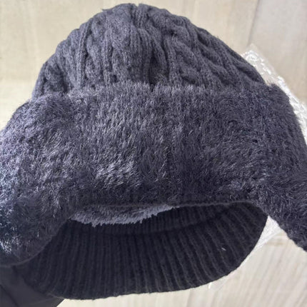 Winter Hat Trapper Ear Flap Knit Cap with Insulated Fleece Lining | Cold Weather Protection for Outdoor Activities
