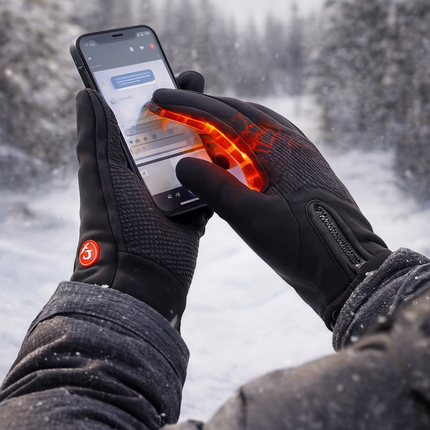 Winter Heated Gloves with Touchscreen Tips & Adjustable Fit | Battery-Powered Warmth for Outdoor Activities