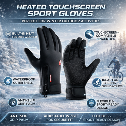 Winter Sport Thermal Heated Gloves with Touchscreen Functionality | Waterproof Design for Outdoor Activities 3
