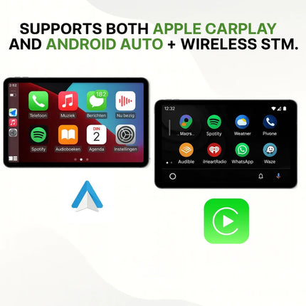 Wireless CarPlay and Android Auto Adapter with 22 cm Touchscreen Display | Seamless Connectivity for Smart Driving Experience