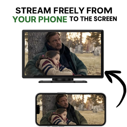 Wireless CarPlay and Android Auto Adapter with 22 cm Touchscreen Display | Seamless Connectivity for Smart Driving Experience