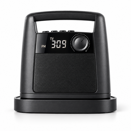 Portable Wireless Speaker for TV, Rechargeable TV Speaker with FM Radio and Digital Clock, Wireless Home Speaker_02