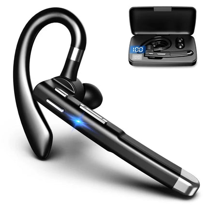 Wireless Bluetooth 5.1 Headset with Dual Mic Noise Cancellation | Long Battery Life Earpiece for Clear Calls 0
