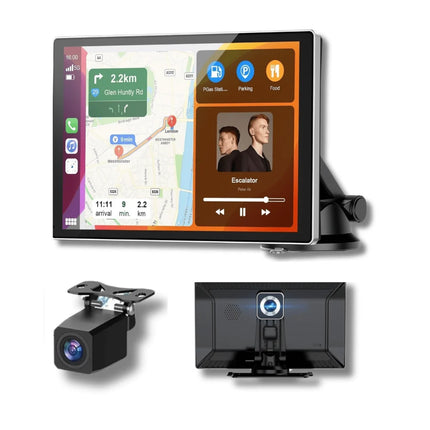 Wireless CarPlay and Android Auto Adapter with 22 cm Touchscreen Display | Seamless Connectivity for Smart Driving Experience