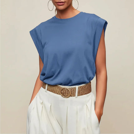 Women’s Sleeveless Tank Top with Loose Fit | Soft Knit Blouse for Easy Summer Style