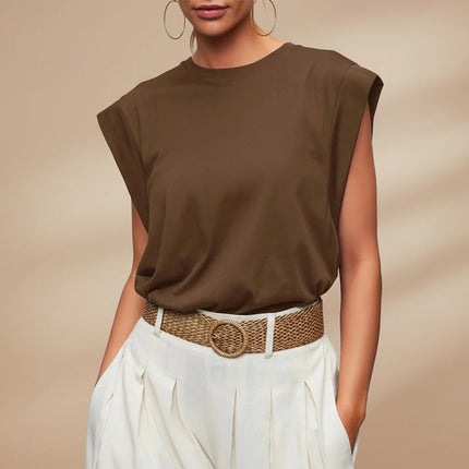 Women’s Sleeveless Tank Top with Loose Fit | Soft Knit Blouse for Easy Summer Style