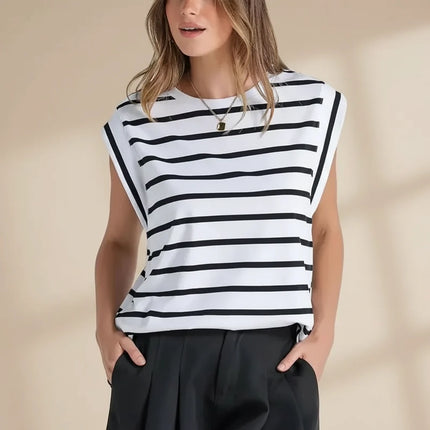 Women’s Sleeveless Tank Top with Loose Fit | Soft Knit Blouse for Easy Summer Style